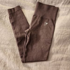 Gymshark Fleck Seamless Leggings Brown